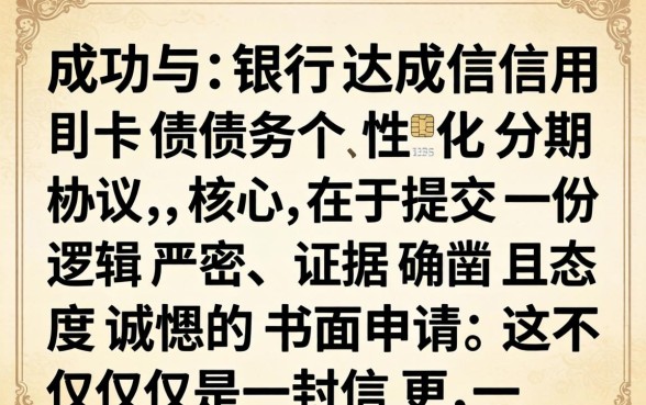 信用卡个性化分期申请书怎么写