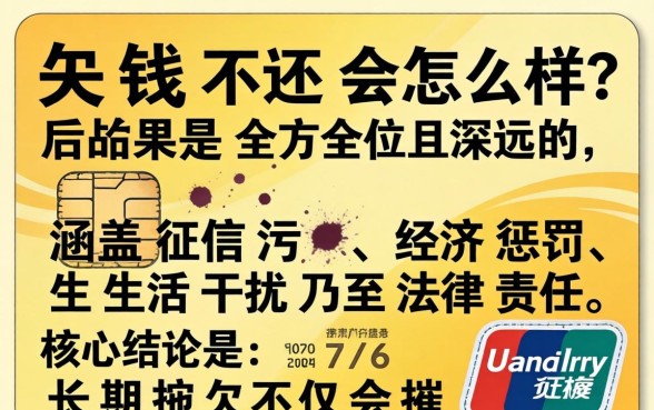 信用卡欠钱不还会怎么样