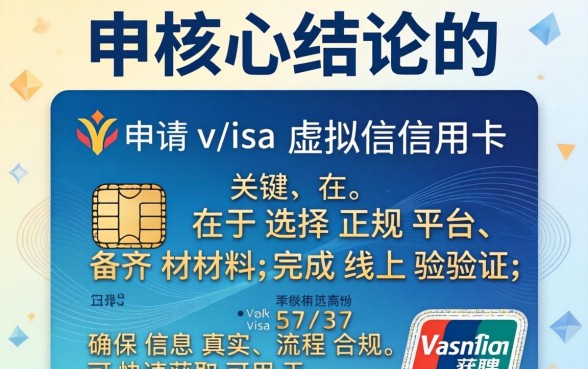 visa虚拟信用卡怎么申请