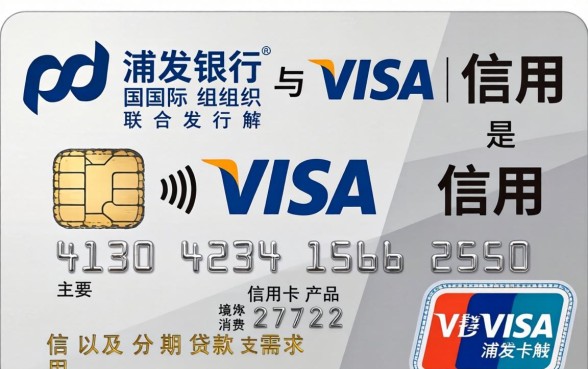 浦发银行visa信用卡怎么办理