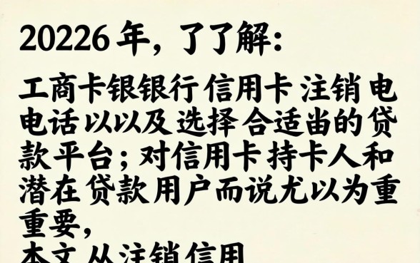 工商银行信用卡注销电话是多少