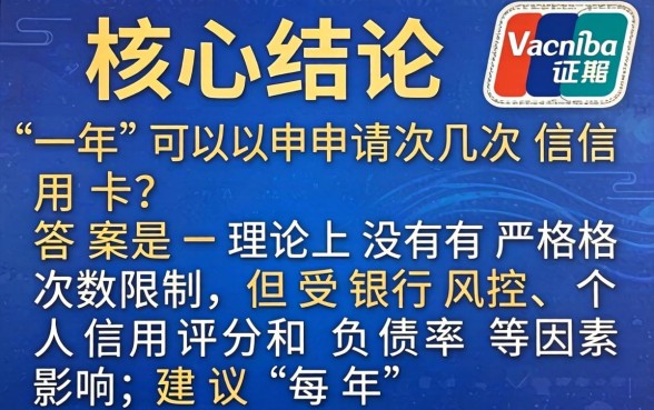 一年可以申请几次信用卡