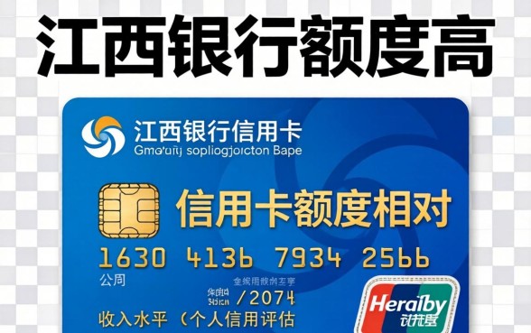 江西银行信用卡额度一般多少