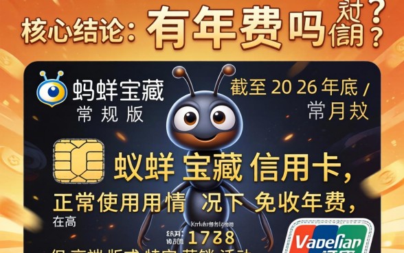 蚂蚁宝藏信用卡有年费吗
