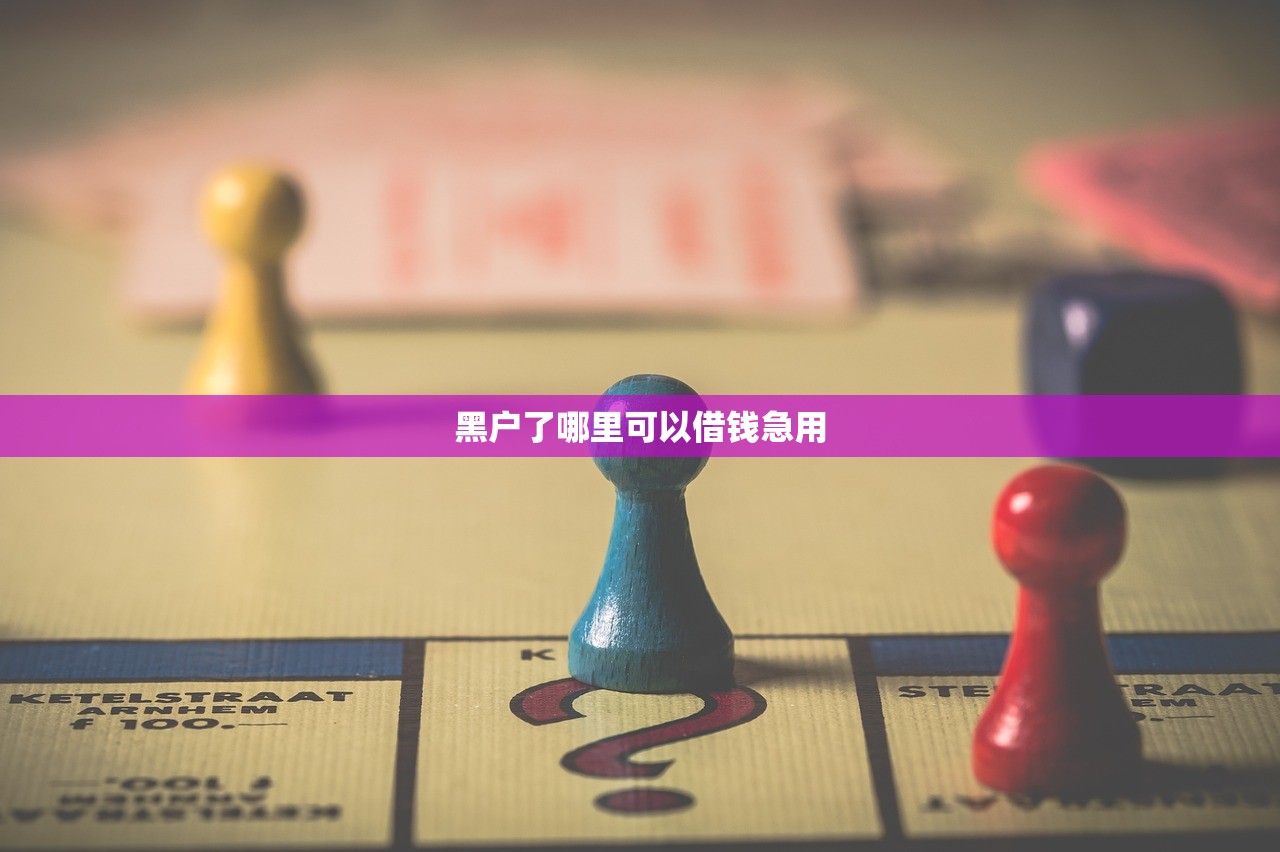 黑户了哪里可以借钱急用 黑户了哪里可以借钱急用