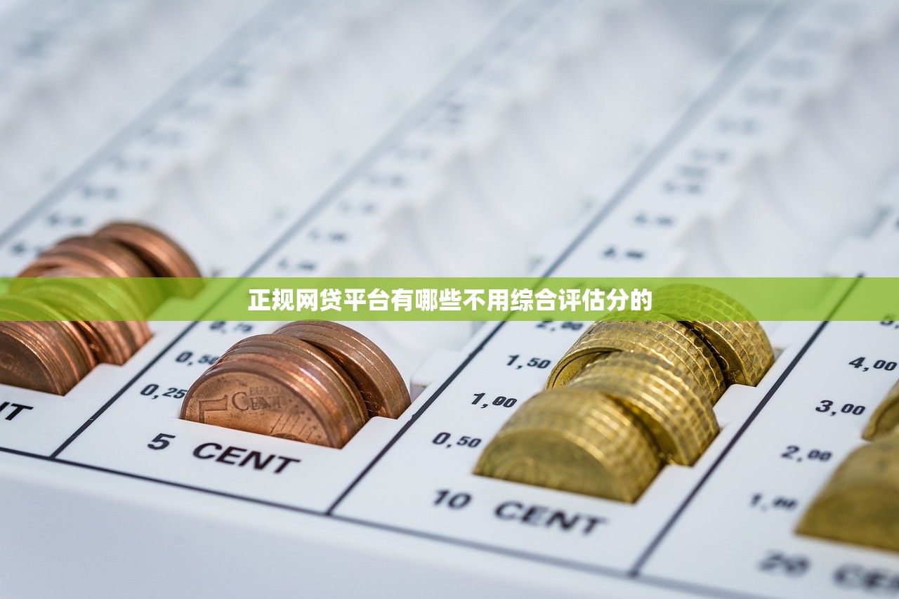 正规网贷平台有哪些不用综合评估分的