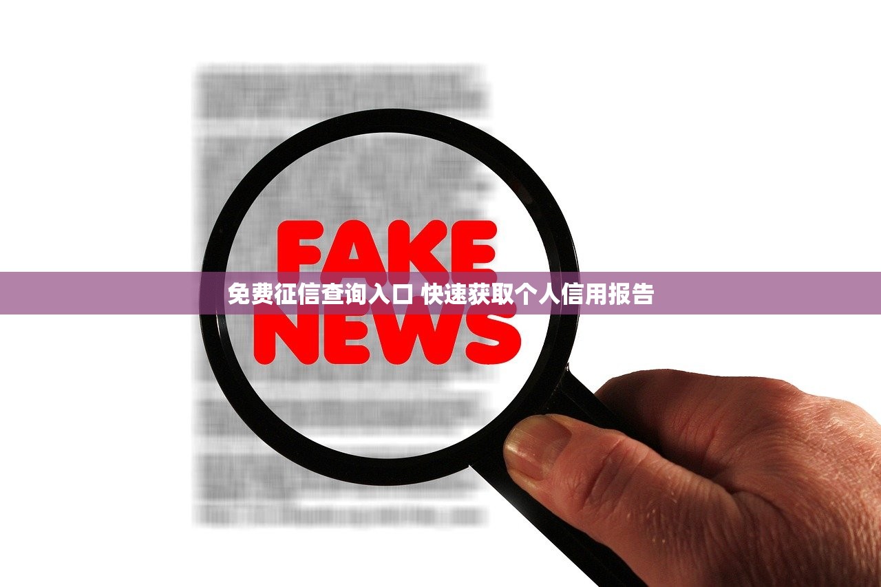 免费征信查询入口 快速获取个人信用报告