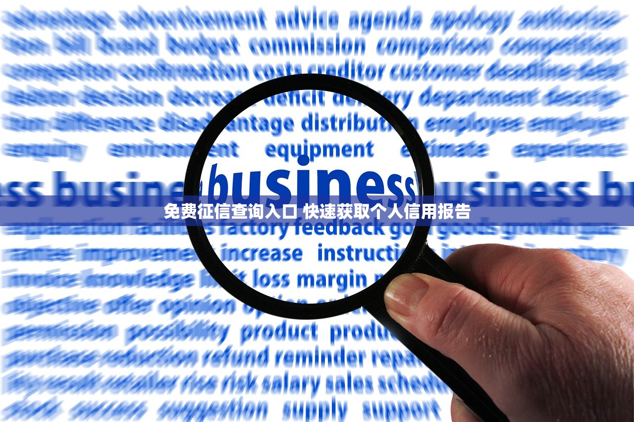 免费征信查询入口 快速获取个人信用报告