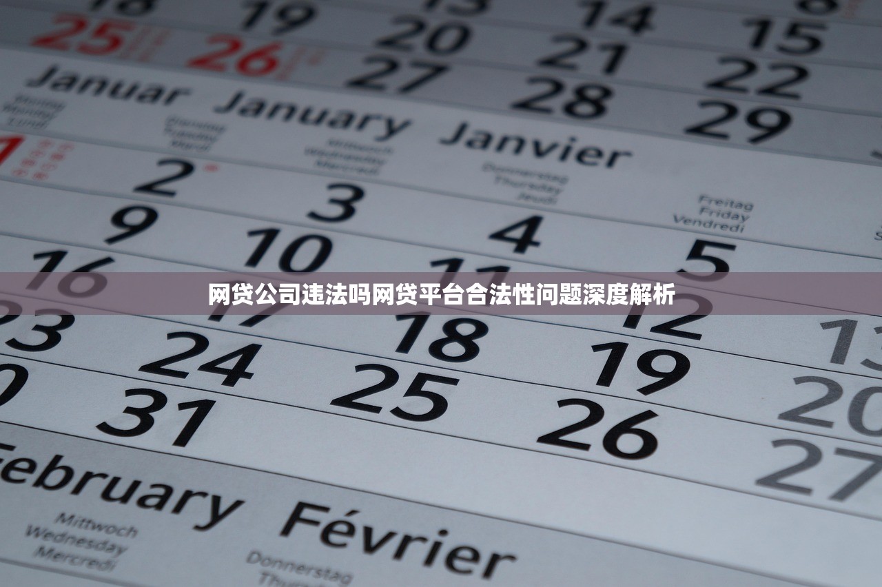 网贷公司违法吗网贷平台合法性问题深度解析