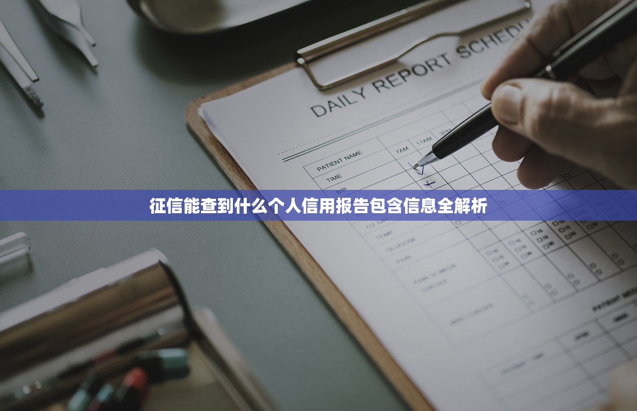 征信能查到什么个人信用报告包含信息全解析