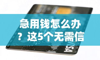 急用钱怎么办？这5个无需信用卡的贷款平台值得试试