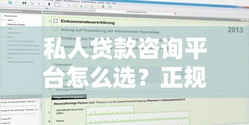私人贷款咨询平台怎么选?正规低息快速申请指南 私人贷款咨询平台怎么选?正规低息快速申请指南