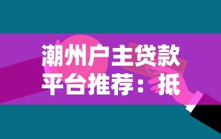 潮州户主贷款平台推荐：抵押贷、信用贷全攻略及注意事项