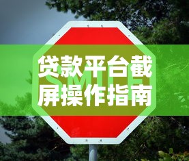 贷款平台截屏操作指南与注意事项