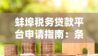 蚌埠税务贷款平台申请指南：条件、流程及常见问题解答