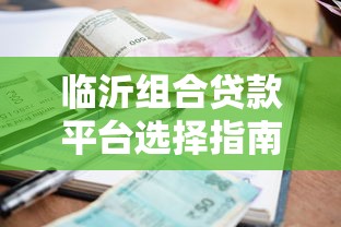临沂组合贷款平台选择指南：利率对比与申请流程详解