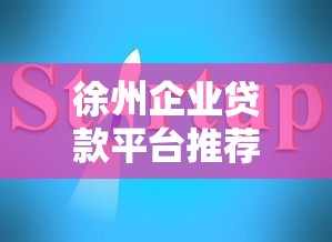 徐州企业贷款平台推荐及申请指南
