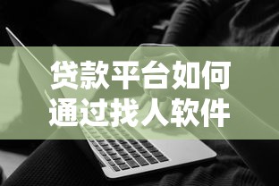贷款平台如何通过找人软件提升审核效率？技术解析