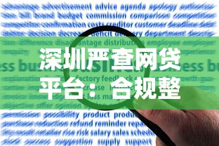 深圳严查网贷平台：合规整改、风险预警与用户权益保护