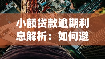 小额贷款逾期利息解析：如何避免高额罚息及应对策略