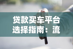 贷款买车平台选择指南：流程、利率、注意事项全解析