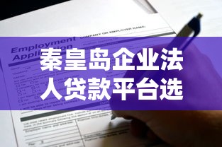 秦皇岛企业法人贷款平台选择指南及申请流程解析