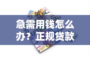 急需用钱怎么办？正规贷款平台挑选指南及避坑攻略