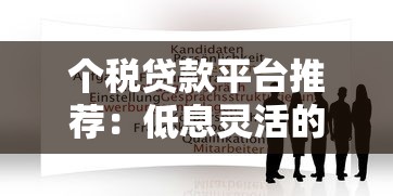个税贷款平台推荐：低息灵活的个人税务贷申请攻略