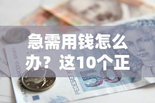 急需用钱怎么办？这10个正规贷款平台最快5分钟到账