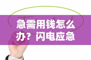 急需用钱怎么办？闪电应急贷款平台全解析