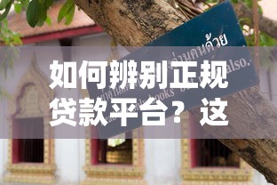 如何辨别正规贷款平台？这7个避坑技巧一定要看