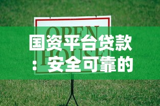 国资平台贷款：安全可靠的低息借款选择