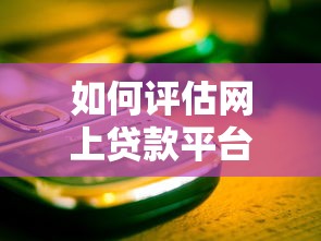 如何评估网上贷款平台？7个关键点帮你避开风险