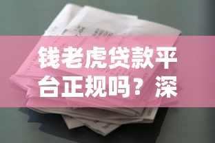 钱老虎贷款平台正规吗？深度解析借款流程、利率及用户真实评价