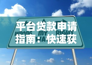 平台贷款申请指南：快速获取资金的关键技巧