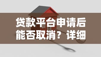 贷款平台申请后能否取消？详细解答流程与注意事项