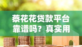 蔡花花贷款平台靠谱吗？真实用户经验与申请流程解析