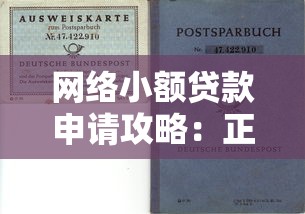 网络小额贷款申请攻略：正规平台选择与避坑指南