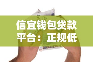 信宜钱包贷款平台：正规低息、快速审批的借款选择