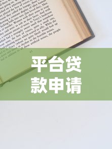 平台贷款申请流程及注意事项全解析