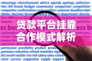 贷款平台挂靠合作模式解析：合规运营与风险防范指南