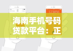 海南手机号码贷款平台：正规渠道与申请全攻略