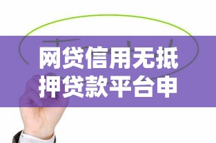网贷信用无抵押贷款平台申请指南与避坑技巧