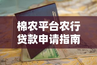 棉农平台农行贷款申请指南：条件、流程与政策详解