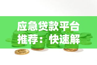应急贷款平台推荐：快速解决资金难题的靠谱选择