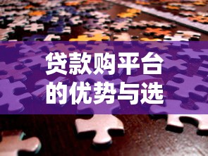 贷款购平台的优势与选择指南：如何安全高效获取资金？
