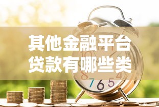 其他金融平台贷款有哪些类型？一文解析优缺点与选择技巧