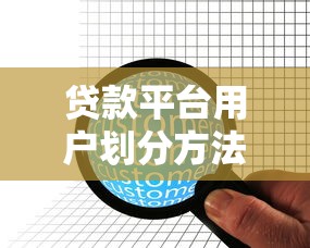 贷款平台用户划分方法与精准服务策略