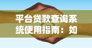 平台贷款查询系统使用指南：如何高效查看贷款信息