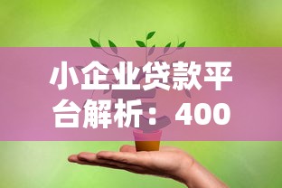 小企业贷款平台解析：400亿资金如何助力小微企业成长